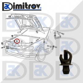 Щипка щека преден капак Volkswagen Polo Щипка щека преден капак Volkswagen Polo